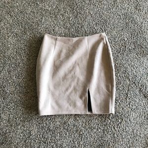 Tan suede skirt